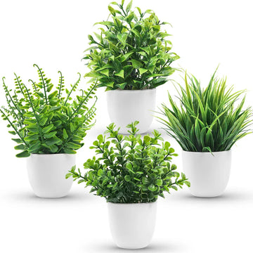 Berlinplant Kleine Kunstpflanzen Set – 4 Stück